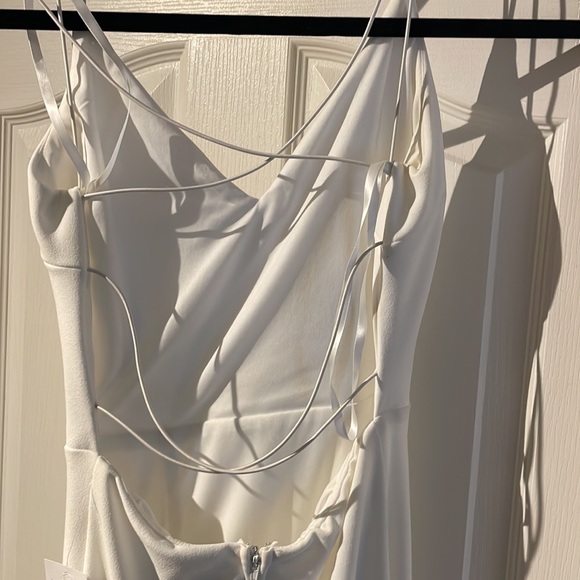 BNWT sz Small long white dress - Picture 4 of 6